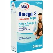 تصویر سافت ژل امگا 3 500 میلی گرم یوروویتال 30 عدد Eurho Vital Omega 3 500 MG 30 Caps