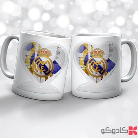 تصویر ماگ تیم رئال مادرید کد 32040 