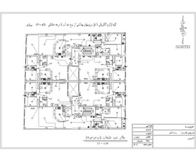 تصویر نقشه برق ساختمان مسکونی 24 واحدی 
