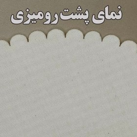 تصویر رومیزی مخمل طرح سنتی دو عدد سایز 40 در 40 مدل T4-542 شرکت رنس 