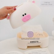 تصویر استند دستمال کاغذی طرح گاو خوشحال کد 41079980 