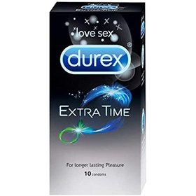 تصویر کاندوم تاخیری دورکس مدل اکسترا تایم Durex Extra Time بسته 10 عددی 