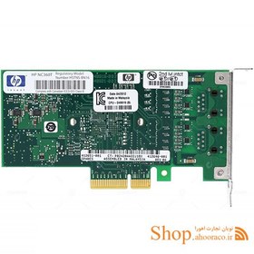 تصویر کارت شبکه سرور اچ پی مدل NC360T کارکرده Used Hewlett Packard HP NC360T PCIE Dual Port Gigabit NIC