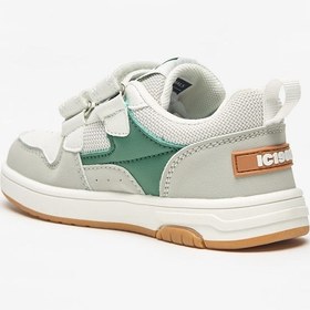 تصویر کفش ورزشی رنگی پسرانه با بند چسبی برند lee cooper Boys' Colourblock Sneakers with Hook and Loop Closure