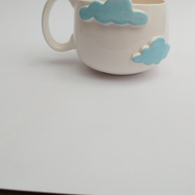 تصویر ماگ سرامیکی مدل ابری 