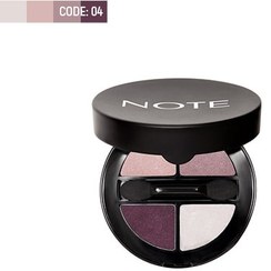 تصویر سایه چشم چهار رنگ لومینوس نوت - 03 Note Luminous Silk Quattro Eyeshadow