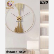 تصویر ساعت دیواری مدرنH120 - مشکی 