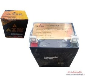 تصویر باتری موتورسیکلت AZIK مدل 0T4.5-12(GEL) 12v-4.5Ah/20HR توان 4/5 آمپر 