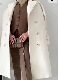 تصویر پالتو سوگل - سفید / ۱(۳۶-۳۸) / ۱۰۰ 