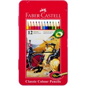 تصویر مداد رنگی فابر کاستل 12 رنگ فلزی تخت 16115844 (faber castell) مداد رنگی فابر کاستل 12 رنگ فلزی تخت 16115844 (faber castell)