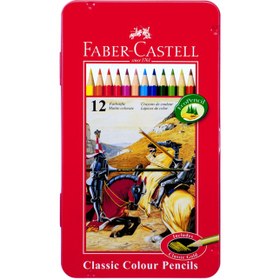 تصویر مداد رنگی فابر کاستل 12 رنگ فلزی تخت 16115844 (faber castell) مداد رنگی فابر کاستل 12 رنگ فلزی تخت 16115844 (faber castell)