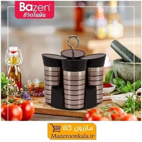 تصویر جا ادویه 4 عددی طرح تایلندی Bazen بازن 