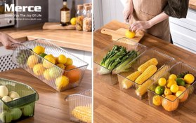 تصویر نظم دهنده یخچالی اورگانایزر طرح کبریتی سوپر Refrigerator organizer