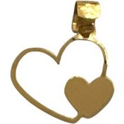 تصویر پلاک گردنبند طلا 18 عیار زنانه طرح قلب مدل PSG49 