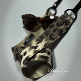 تصویر بندعینک پلنگی ساتن 