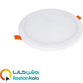 تصویر چراغ سقفی توکار اسلیم 18 وات دایره ای پارس شعاع توس Pars Shua Tos circular slim built-in ceiling light 18 watts