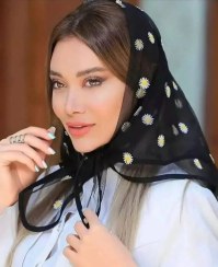 تصویر مینی اسکارف بابونه توری مجلسی 
