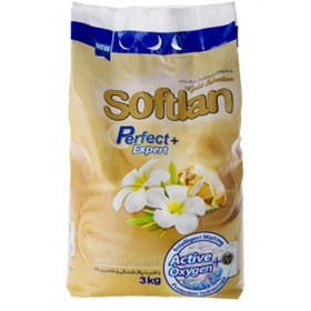 تصویر پودر ماشین لباسشویی سافتلن مدل Flower مقدار 3000 گرم Softlan Flower Washing Machine Powder 3000gr