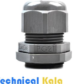 تصویر گلند پلاستیکی با سایز رزوه PG21 و جنس بدنه پلی آمیدDeDe 6 (مدل PPG21) 