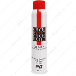 تصویر اسپری بدن مردانه مدل CH man حجم 200 میل نایس پاپت Nice Puppet Ch Man Spray For Man 200ml