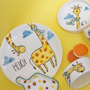 تصویر ست نوزادی طرح زرافه 