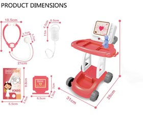 تصویر اسباب بازی میز پزشکی دخترانه و پسرانه 
