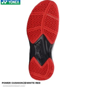 تصویر کفش بدمینتون یونکس YONEX POWER CUSHION 39 WHITE RED 