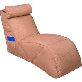 تصویر مبل شنی و صندلی ارگونومی استراحت مدل آواتار رست - کرمی تیره Avatar rest