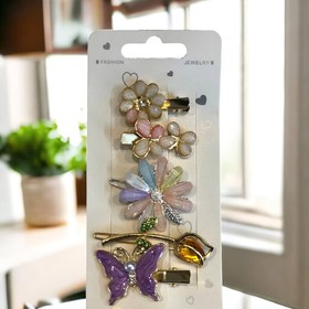 تصویر گیره مو کریستالی 