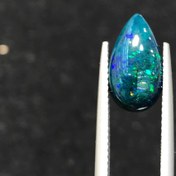 تصویر نگین اپال مشکی اصل سایز 15*8 