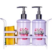 تصویر جامایع ظرفشویی دو عددی مدل P2001 با استند 