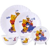 تصویر سرویس غذاخوری 5 پارچه کودک پارس اپال طرح پو کد 670 