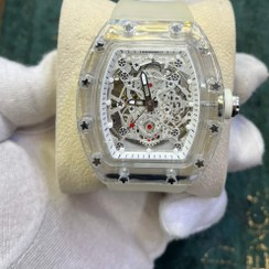 تصویر ساعت طرح کپی ریچاردمیل اتوماتیک - صفحه سفید / سفید Automatic Richard Mille copy design watch