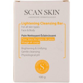 تصویر پن ضد لک حجم 100 گرم اسکن اسکین Scan Skin Lightening Cleansing Bar 100 g