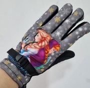 تصویر دستکش برف اسکی حراجی آنا السا - دستکش طوسی 