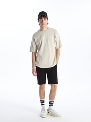 تصویر شورت و شلوارک مردانه مشکی ال سی وایکیکی | S4J198Z8 اورجینال 