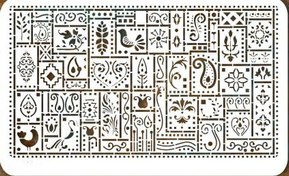 تصویر شابلون لیپان آرت طرح اسلیمی 