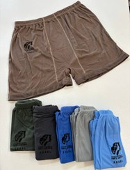 تصویر شورت پاچه دار ساده پنبه پلی استر دورو Double sided plain cotton polyester shorts