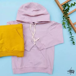 تصویر هودی دخترانه نخ پنبه - رنگ سوسنی / ۵۰ 
