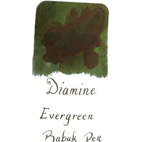 تصویر جوهر خودنویس دیامین همیشه سبز DIAMINE INK Evergreen 