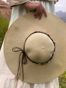 تصویر کلاه ساحلی دلبر - کرم روشن 