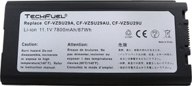تصویر باتری TechFuel برای لپ تاپ Panasonic Toughbook CF-52، CF-51، CF-29 جایگزین CF-VZSU29 - باتری لپ تاپ 9 سلولی 7800mAh 87Wh Li-Ion 