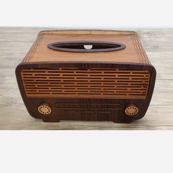 تصویر جادستمال کاغذی طرح رادیو- بدون کشو - راش 