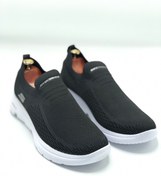 تصویر کفش مردانه اسکیچرز سایز بزرگ طبی لژدار با رویه تنفسی رنگ مشکی - 48 Skichers