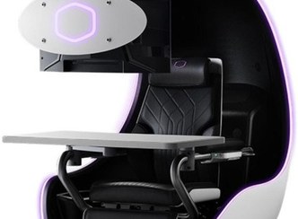 تصویر صندلی گیمینگ Cooler Master Orb X رنگ سفید قطبی 