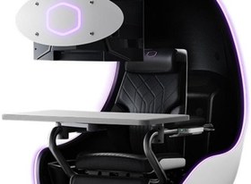 تصویر صندلی گیمینگ Cooler Master Orb X رنگ سفید قطبی 