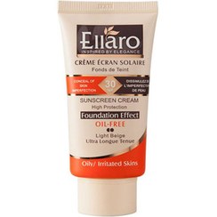 تصویر کرم ضد آفتاب الارو رنگی فاقد چربی SPF30 ا Ellaro sunscreen oil free  SPF30 cream 40ml Ellaro sunscreen oil free  SPF30 cream 40ml