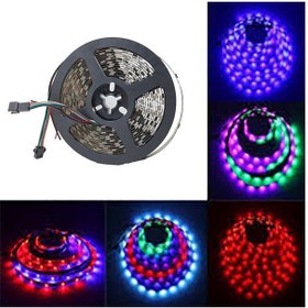 تصویر LED نواری ARGB WS2811 درایوردار 30Pcs بدون روکش IP20 رول 5متری 