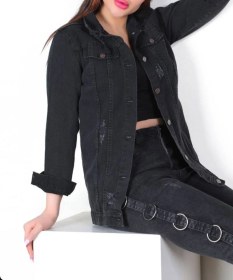 تصویر کت جین زنانه 