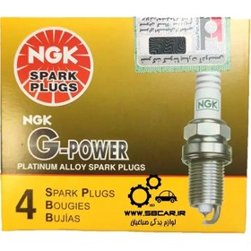 تصویر شمع پایه بلند سوزنی پلاتینیوم NGK ژاپن اصلیGPOWER دارای لیبل وارد کننده 